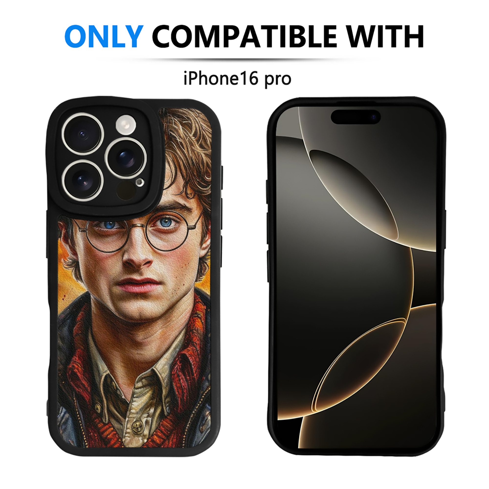 （画像用） Harry Potter ハリー・ポッターシリーズ 【iPhone 16シリーズ対応】シリコンスマホケース（レザー調） 材質：シリコン